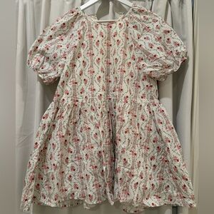 Hill House - Adeline Dress - Pink Vine